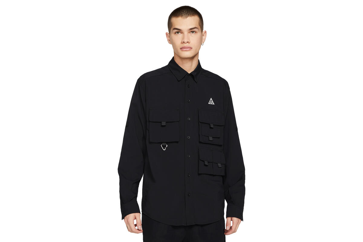 Nike ACG Devestation Trail Work Shirt Black - Image 2