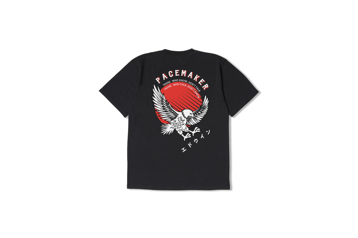 Pacemaker x Edwin Eagle T-Shirt "Black" - Image 3