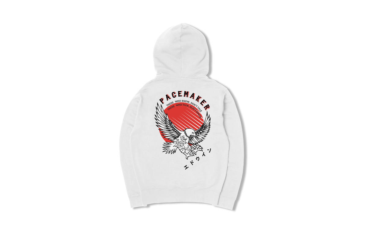 Pacemaker x Edwin Eagle Hoodie "White" - Image 3