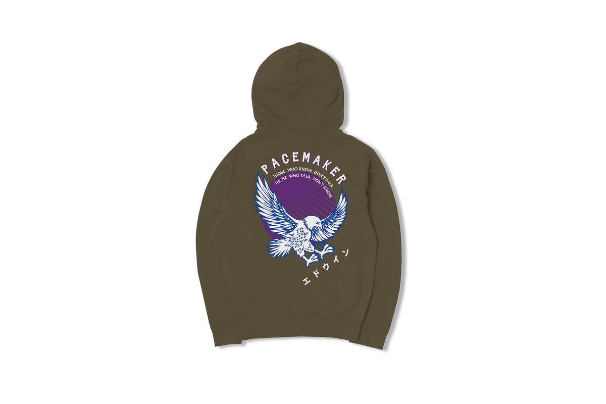 Pacemaker x Edwin Eagle Hoodie "Green" - Image 3