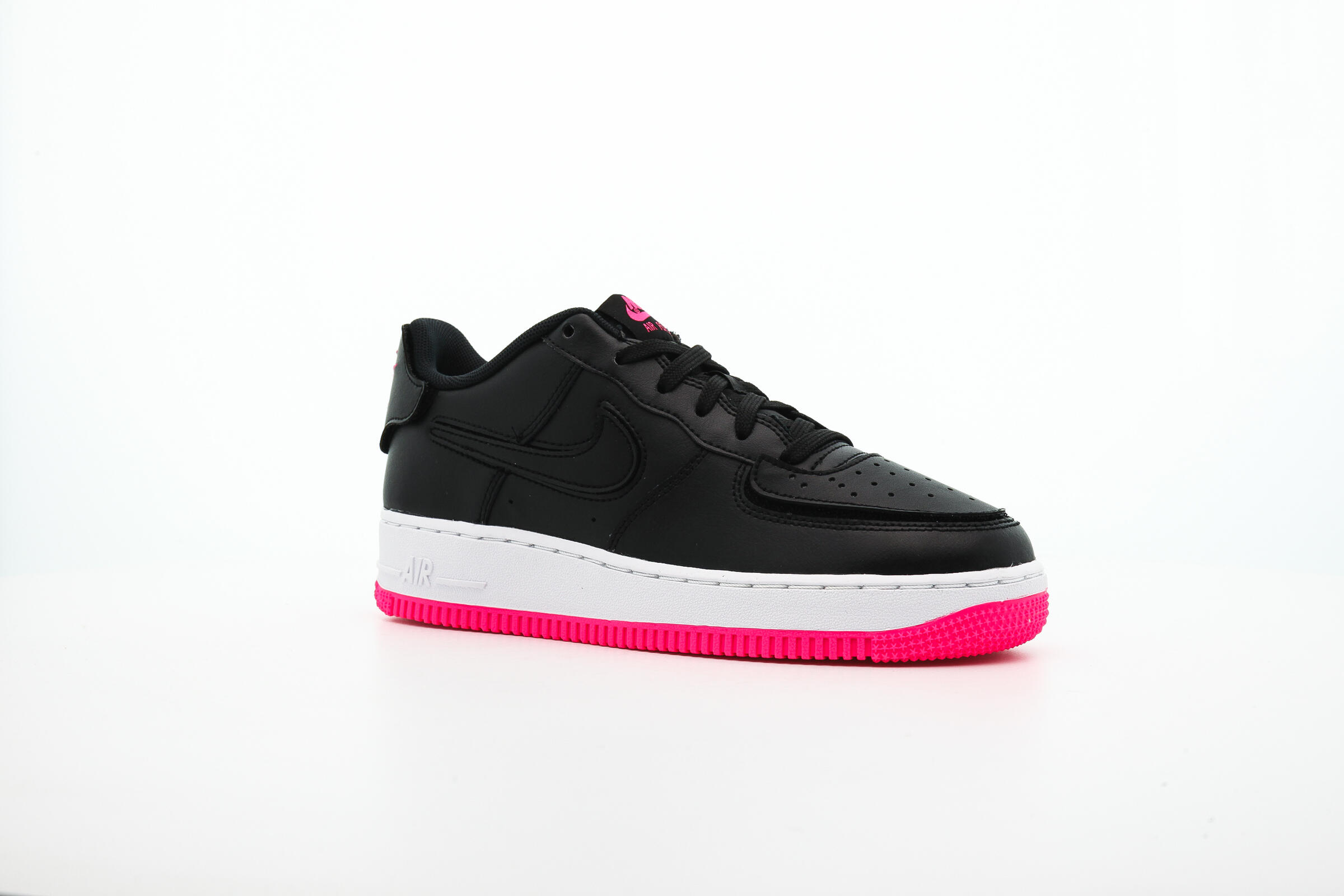 Nike Air Force 1 \'07 LV8 black white hyper pink Nike Sneaker Air Force 1/1 - Black/Hyper Pink Kids main image 4
