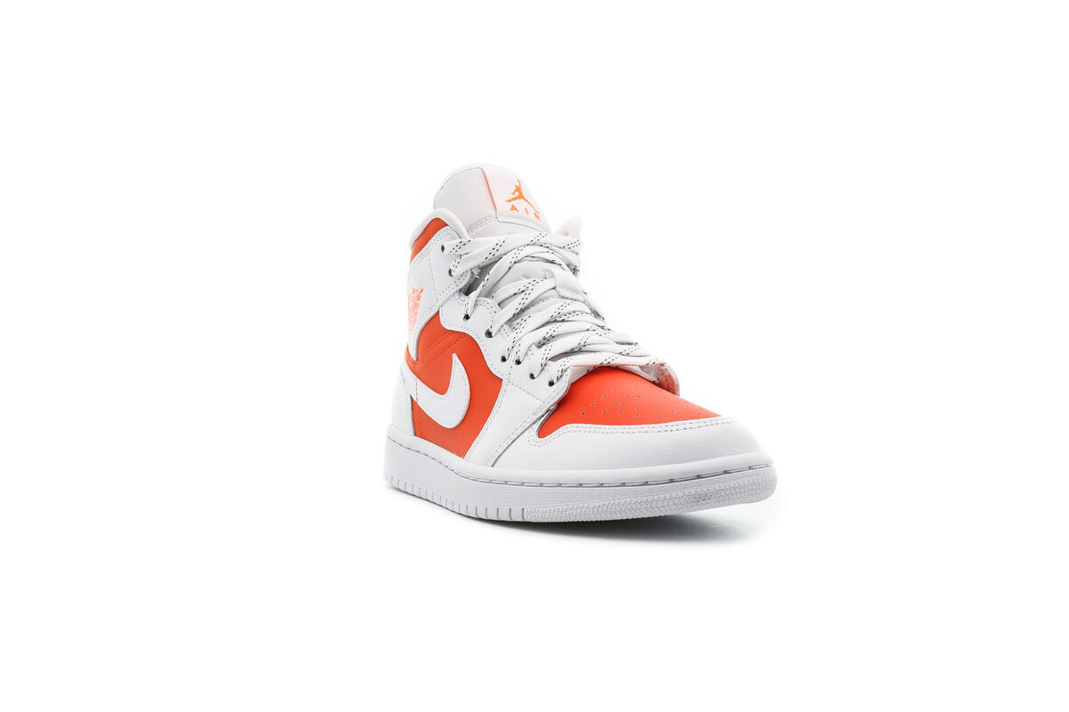 Nike Air WMNS Jordan 1 Mid SE - Bright Citrus / White - Image 12