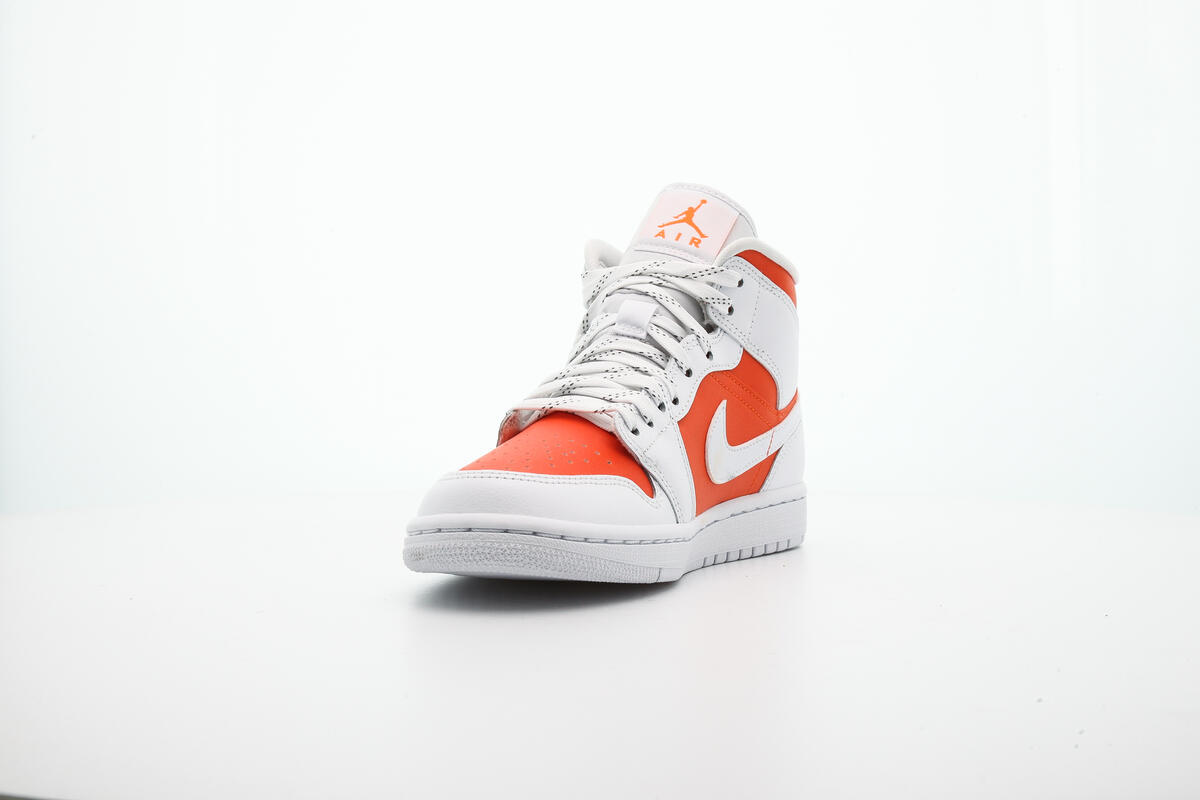Nike Air WMNS Jordan 1 Mid SE - Bright Citrus / White - Image 14