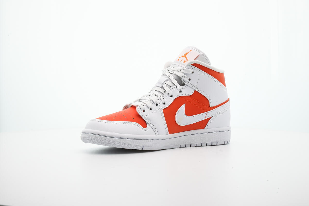 Nike Air WMNS Jordan 1 Mid SE - Bright Citrus / White - Image 15