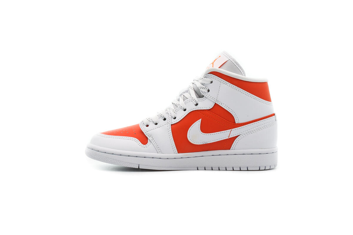 Nike Air WMNS Jordan 1 Mid SE - Bright Citrus / White - Image 16