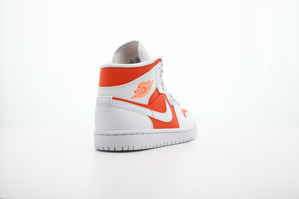 Nike Air WMNS Jordan 1 Mid SE - Bright Citrus / White - Image 20