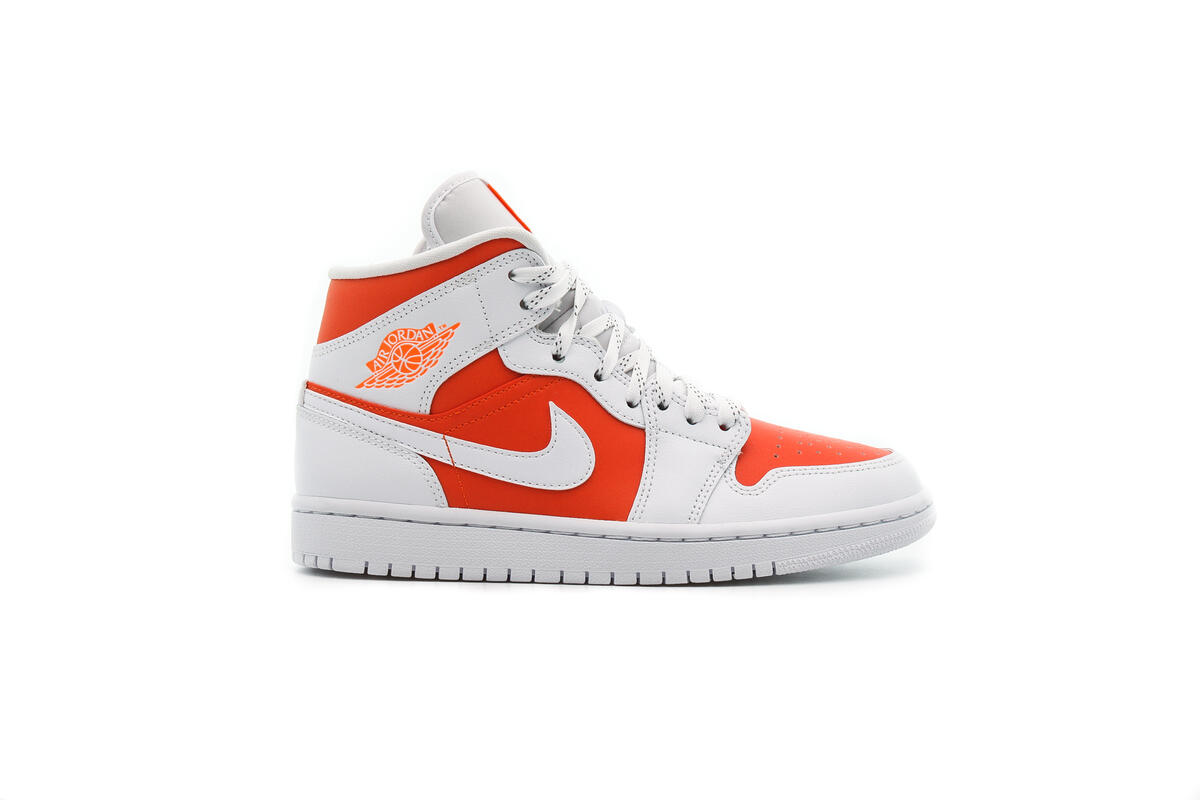 Nike Air WMNS Jordan 1 Mid SE - Bright Citrus / White - Image 10