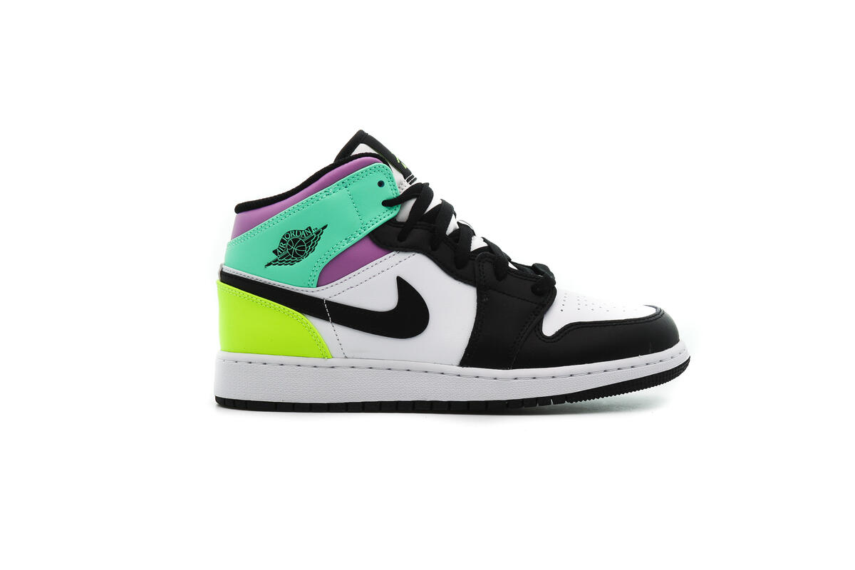 Air Jordan 1 Mid 'Pastel Black Toe' (GS) - Image 6