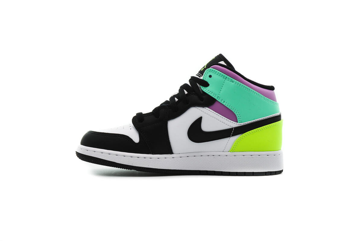 Air Jordan 1 Mid 'Pastel Black Toe' (GS) - Image 12