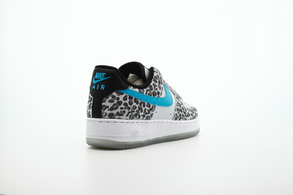 air force 1 white blue fury black