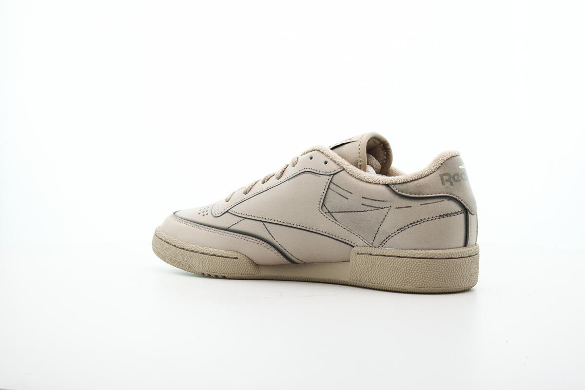 Maison Margiela Club C Trompe Mend Lifestyle Shoe - Tan/Tan - Image 9