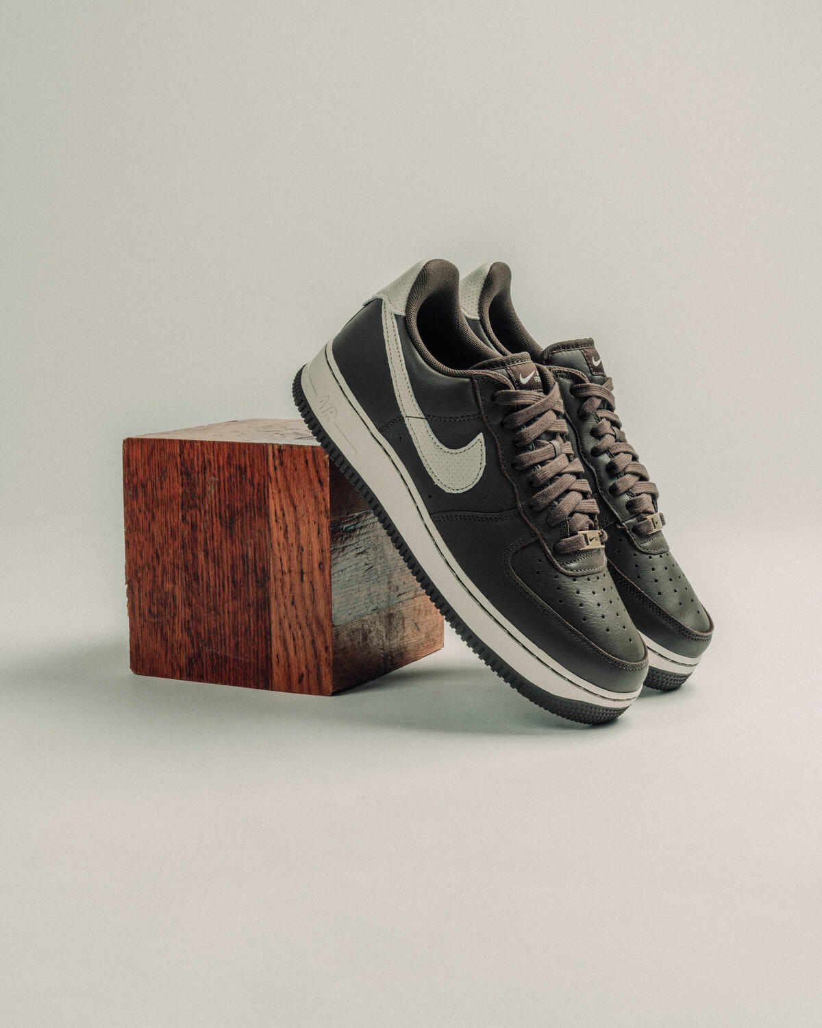 Nike Air Force 1 'Dark Chocolate / Light Bone - Sail' - Image 38