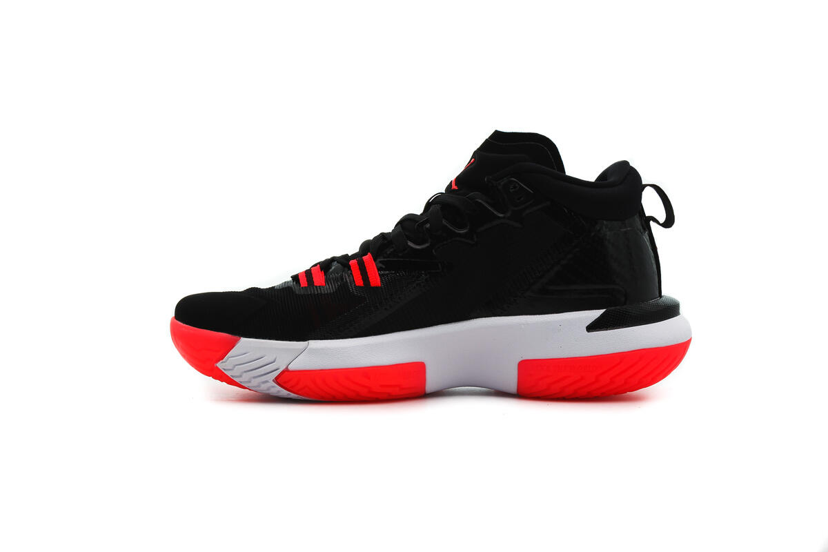 Jordan Zion 1 Black / Bright Crimson - White - Image 16