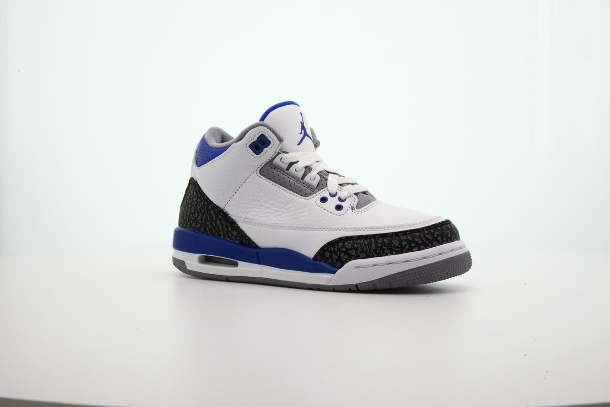 Nike Air Jordan 3 Retro - White / Racer Blue / Black / Cement Grey