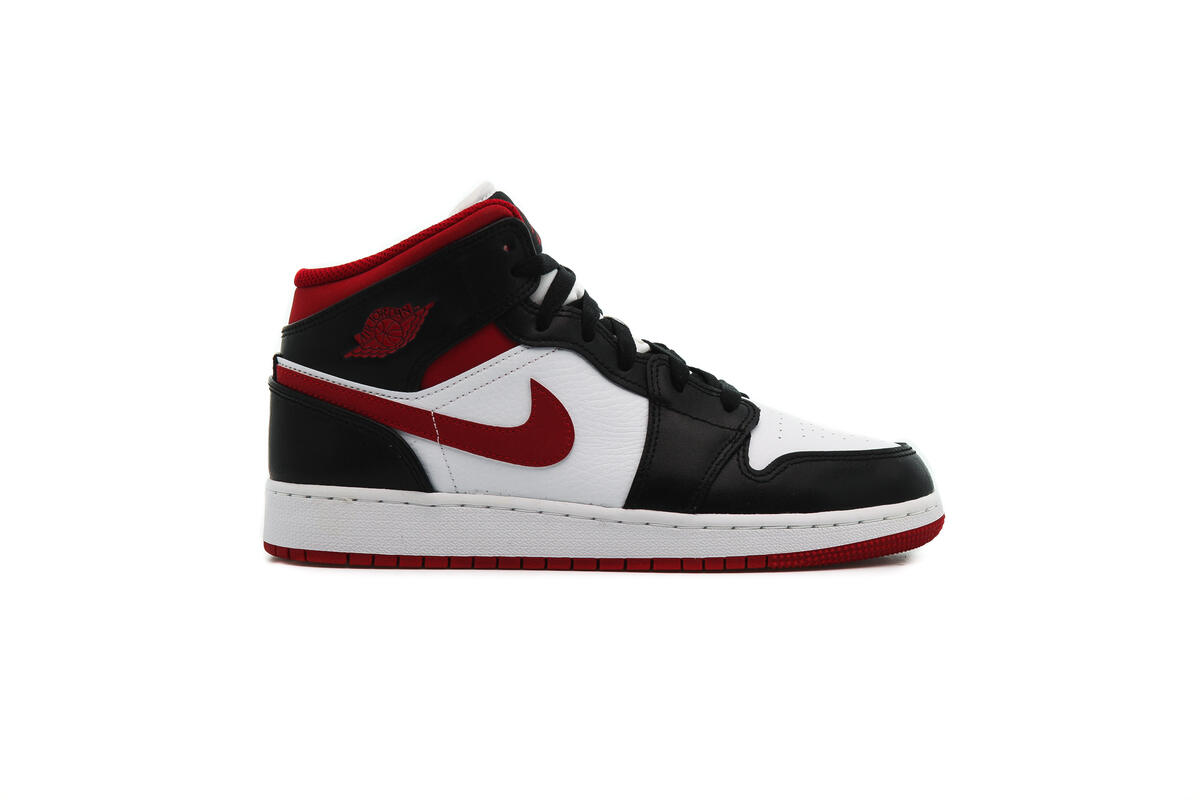 Air Jordan 1 Mid 'Gym Red Black White' (GS) - Image 8