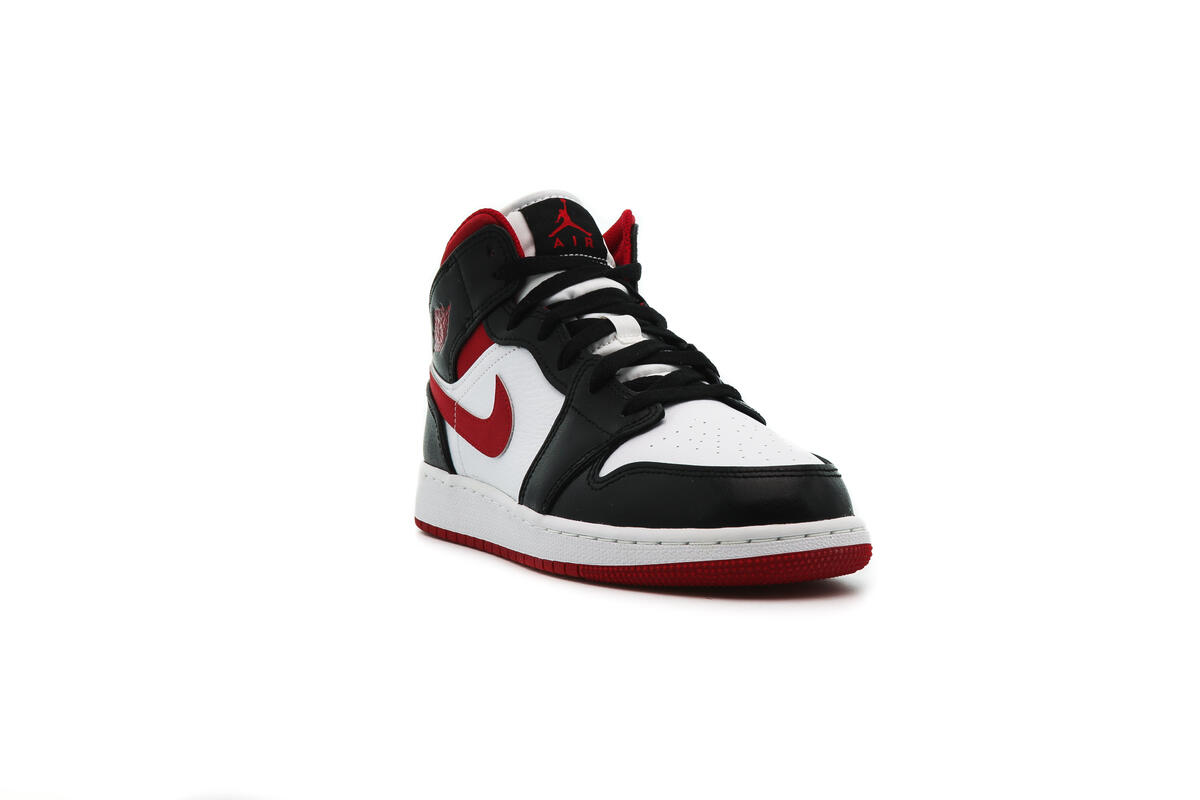 Air Jordan 1 Mid 'Gym Red Black White' (GS) - Image 10