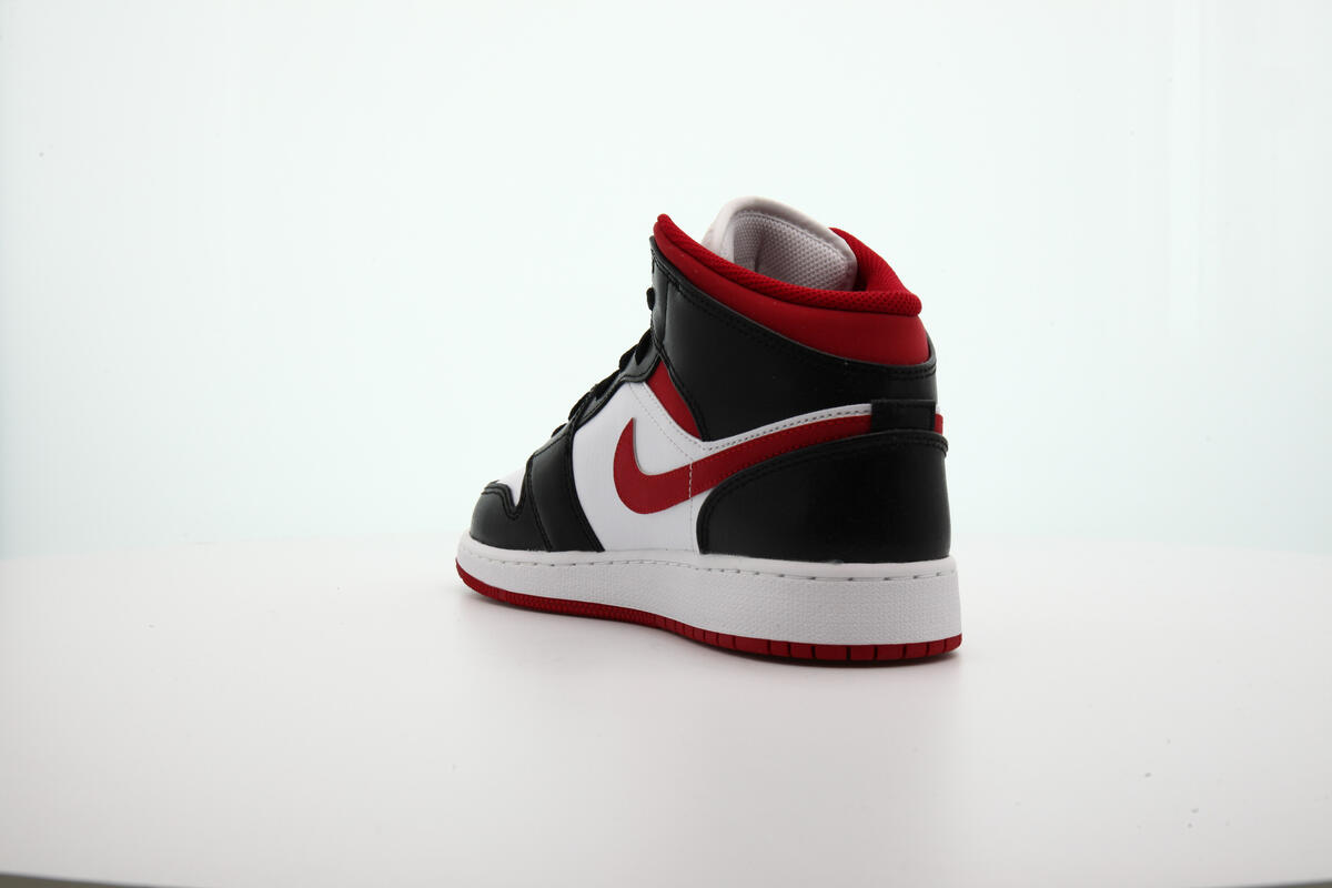 Air Jordan 1 Mid 'Gym Red Black White' (GS) - Image 16