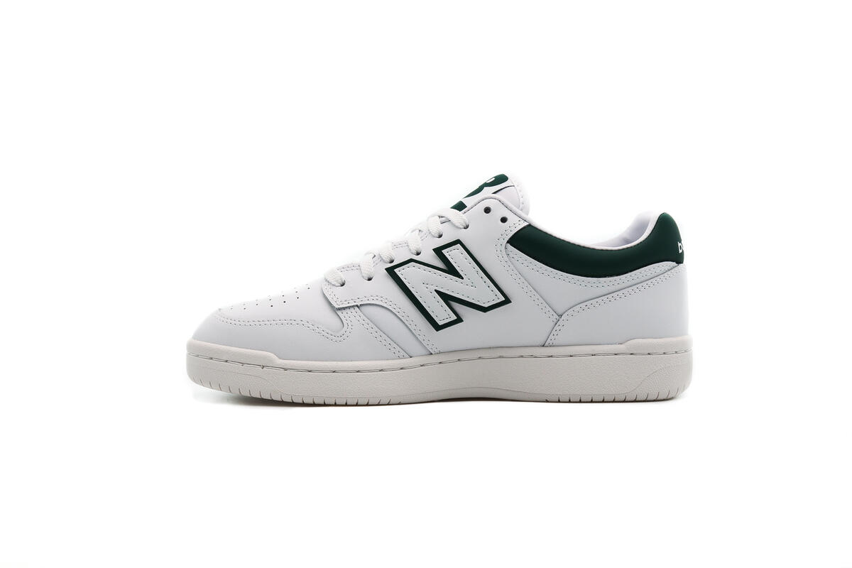 New Balance BB480 LGT (Weiß / Grün) - Image 13