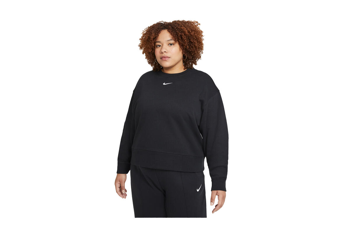 Women's NSW Cropped Crewneck - Black - Image 2