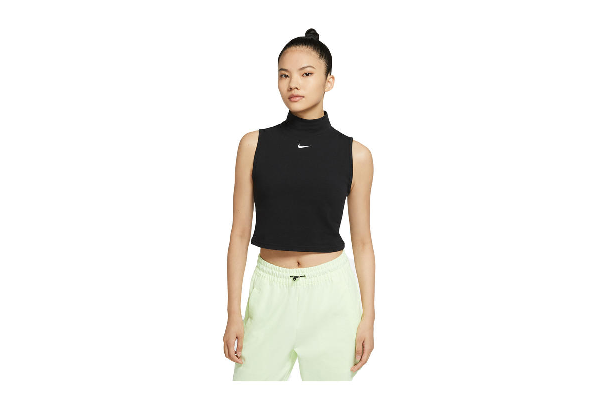 Nike Sportswear WMNS Essentials Mock Top (Weiß / Schwarz) - Image 2
