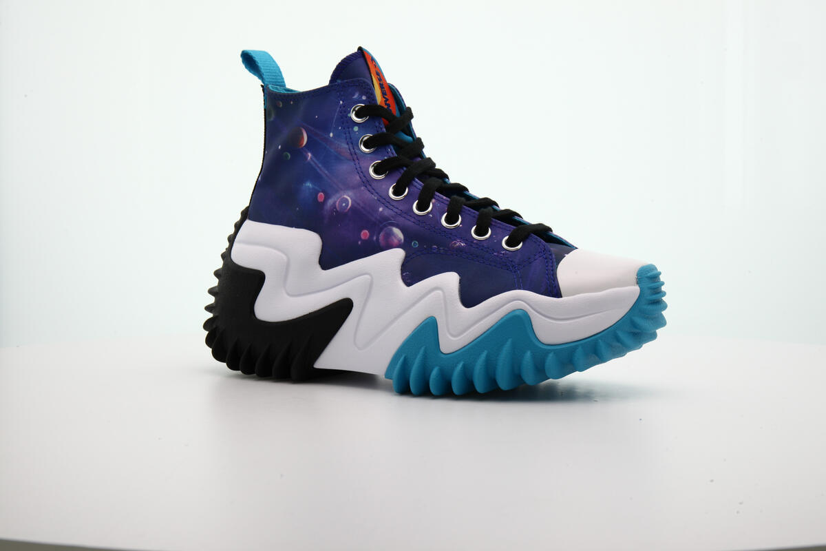 Converse x Space Jam Run Star Mens Run Star Motion HI Shoes 'Concord/White/Black' - Image 3