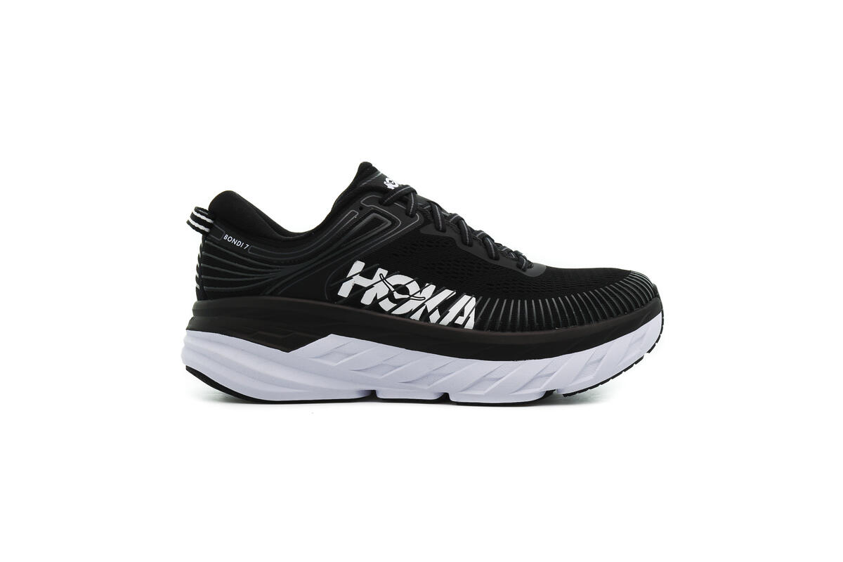 Hoka One Bondi 7 Black/RoseCream Women 1110519-Bckrs - Image 14