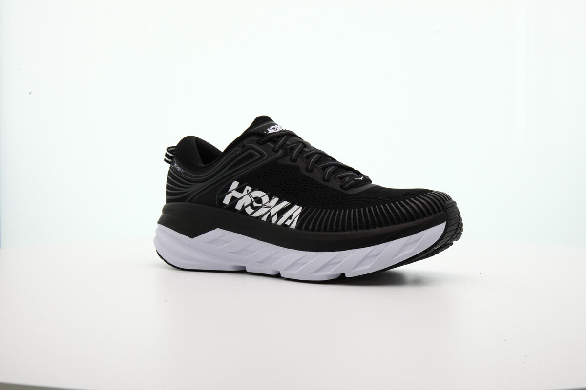 Hoka One Bondi 7 Black/RoseCream Women 1110519-Bckrs - Image 15
