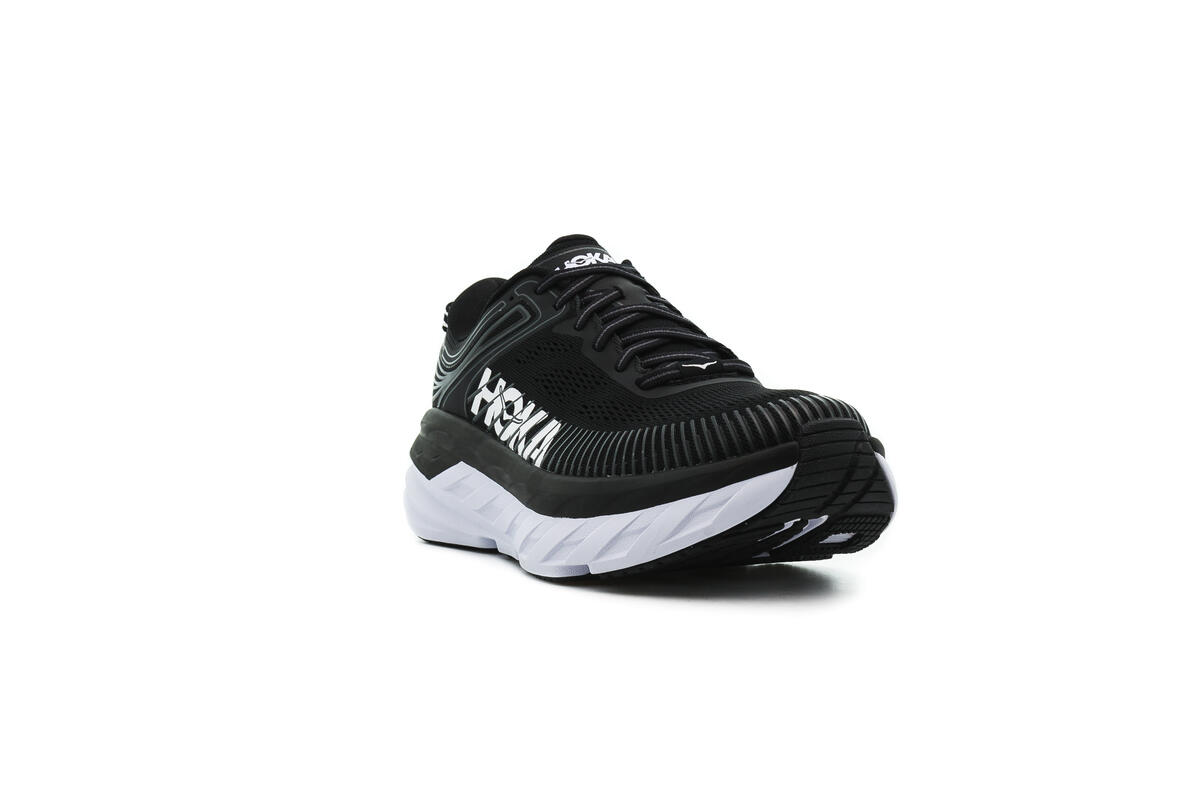 Hoka One Bondi 7 Black/RoseCream Women 1110519-Bckrs - Image 16