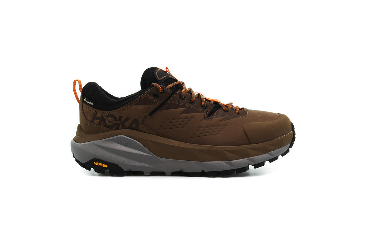 Hoka One One Kaha Low Gore-Tex Otter / Persimmon Orange - Image 2