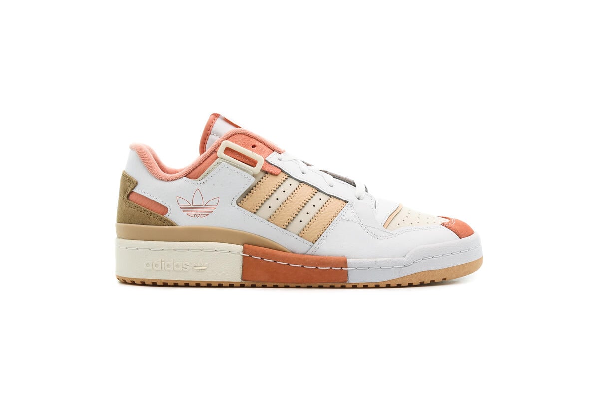 adidas gazelle silver green womens adidas Originals Forum 84 Low CL Shoes - Off White, Orange & Gum