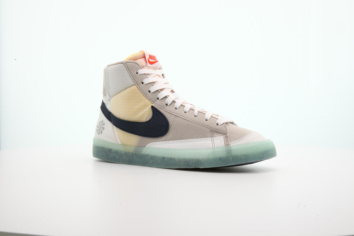 Nike Blazer Mid '77 Cream II / Armory Navy - Orange - Glacier Ice - Image 12