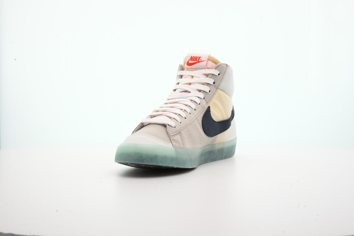 Nike Blazer Mid '77 Cream II / Armory Navy - Orange - Glacier Ice - Image 15