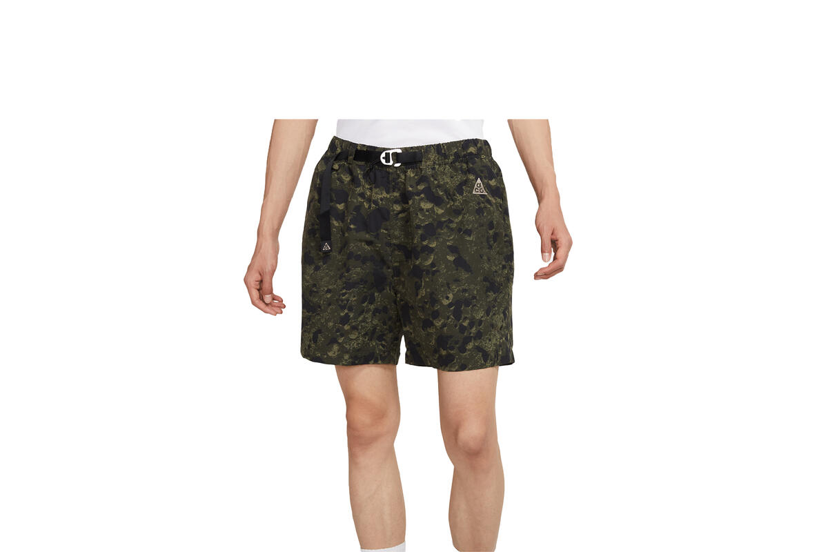 Nike ACG All Over Print Trail Shorts Sequoia / Black - Moon Fossil - Image 2