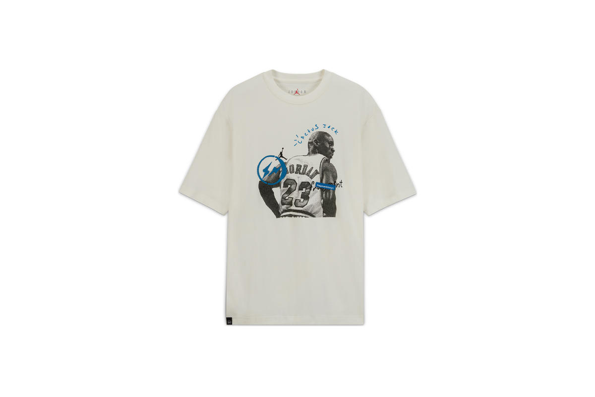 Jordan x Travis Scott x Fragment Tee - Sail - Image 4
