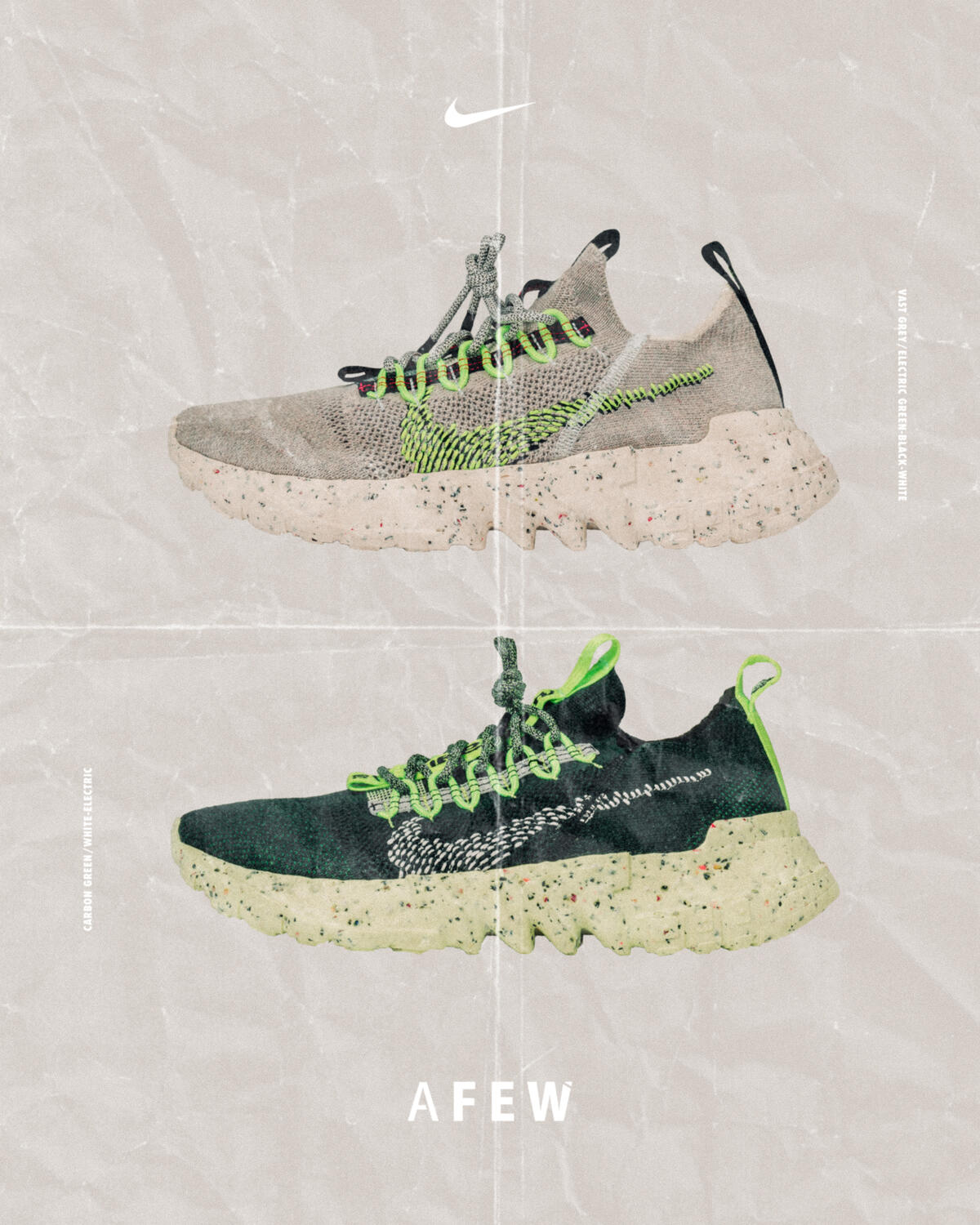 Nike Space Hippie 01 Vast Grey/Electric Green-Black-White - Image 32