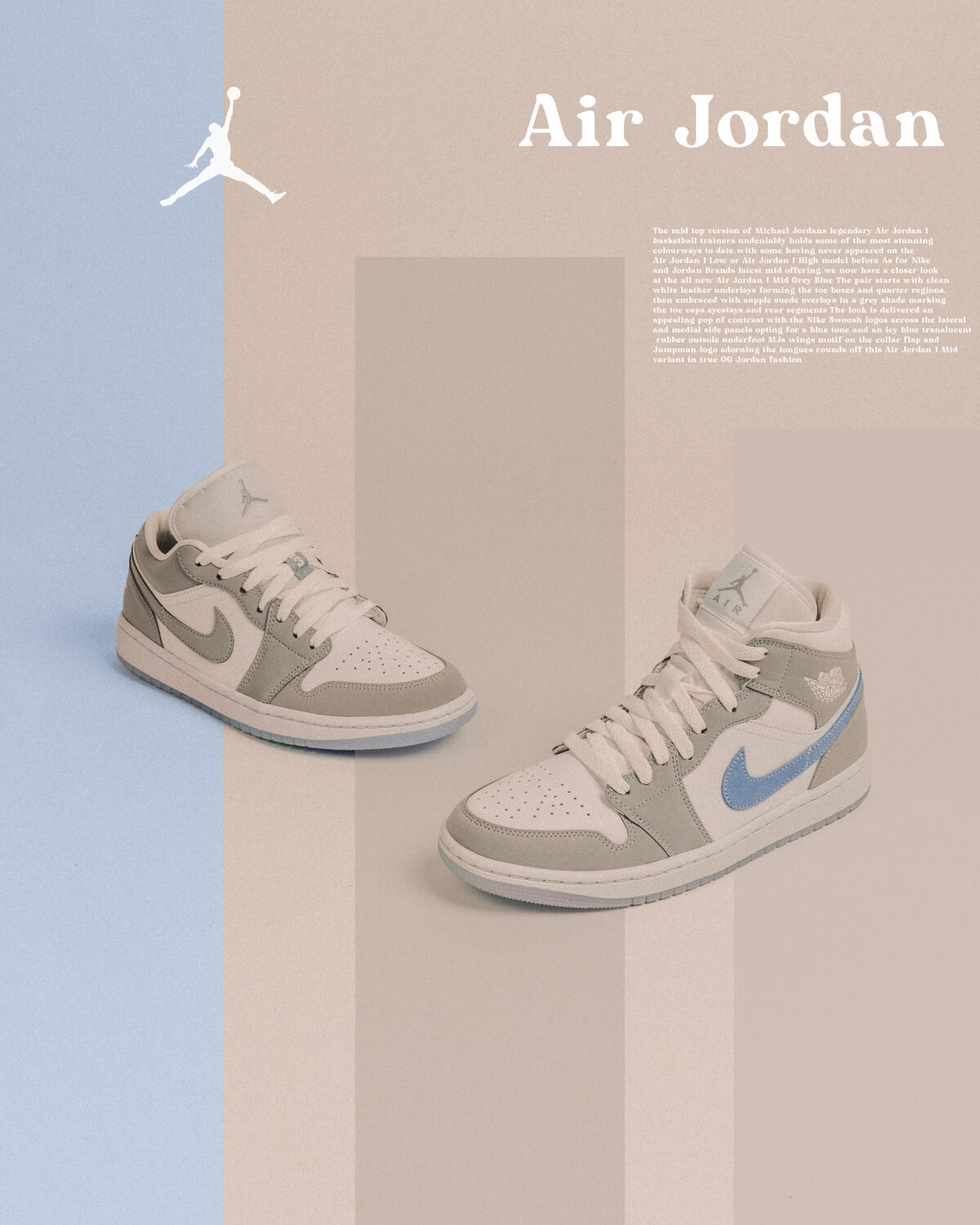 Air Jordan 1 Mid 'White Wolf Grey' (Women's) - Image 28