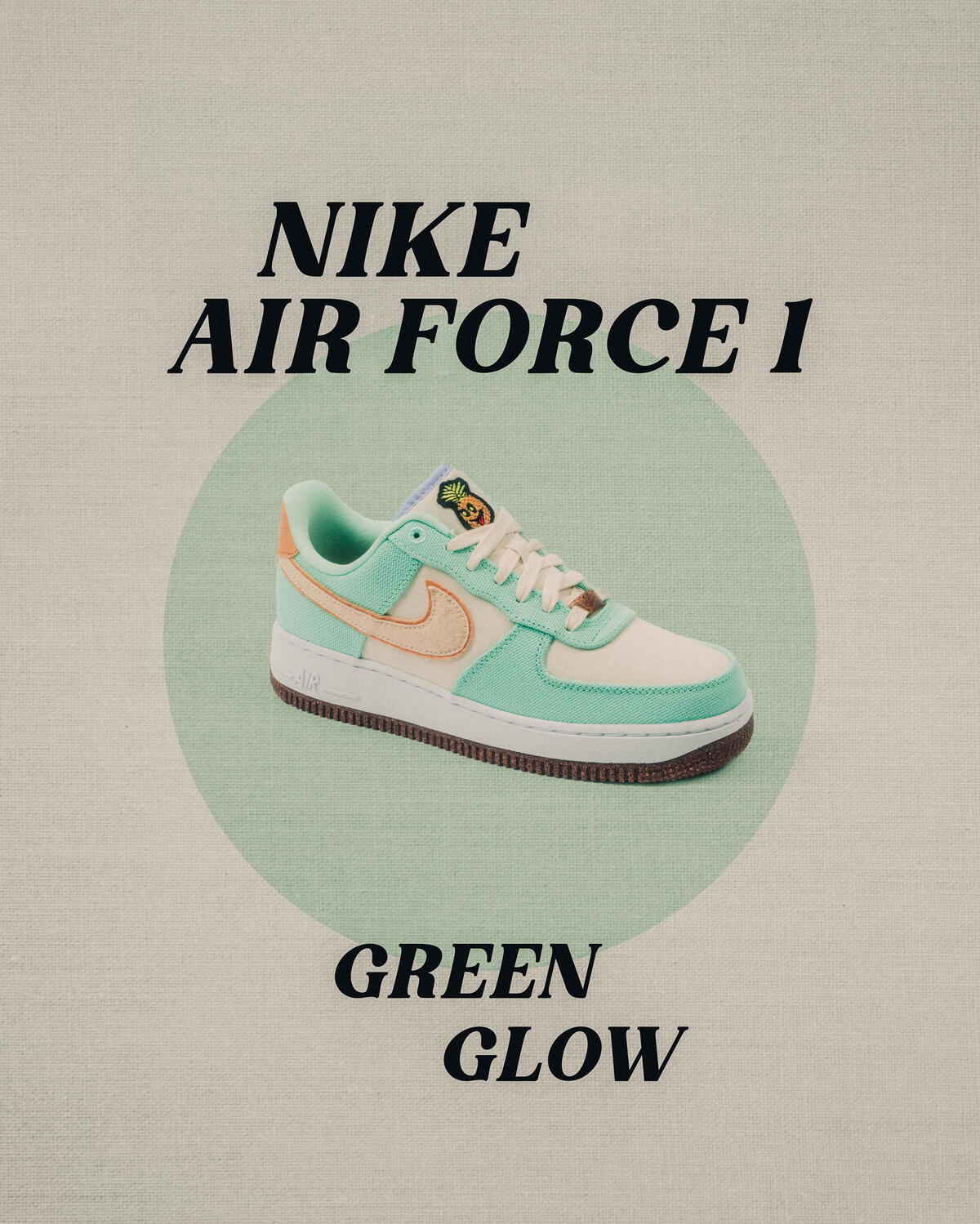 Nike Womens Air Force 1 '07 LX Shoes 'Green Glow' - Image 29