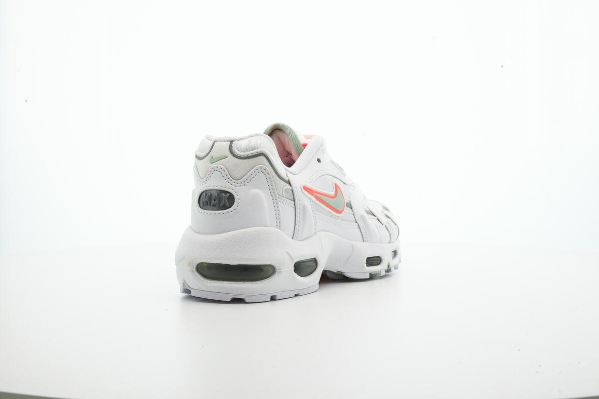 Nike Air Max 96 White / Pistacho Frost - Bright Mango (Women's) - Image 23