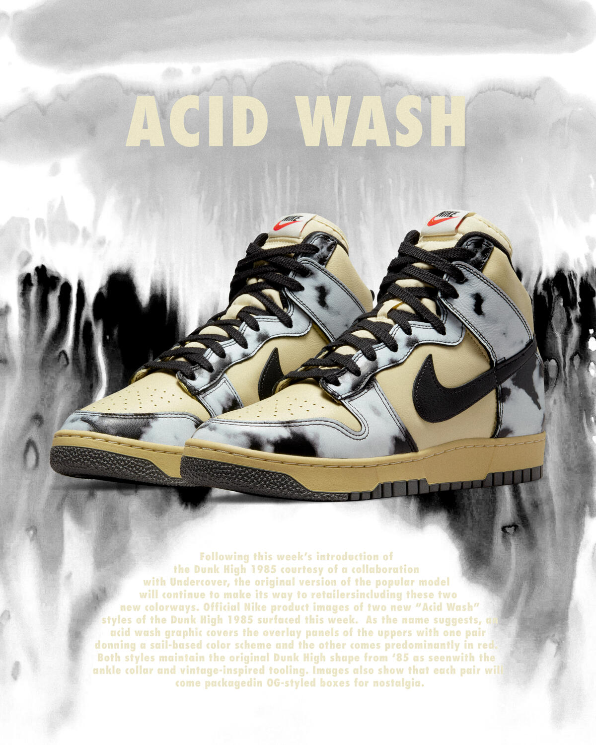 Nike Dunk High 'Black Acid Wash' - Image 10
