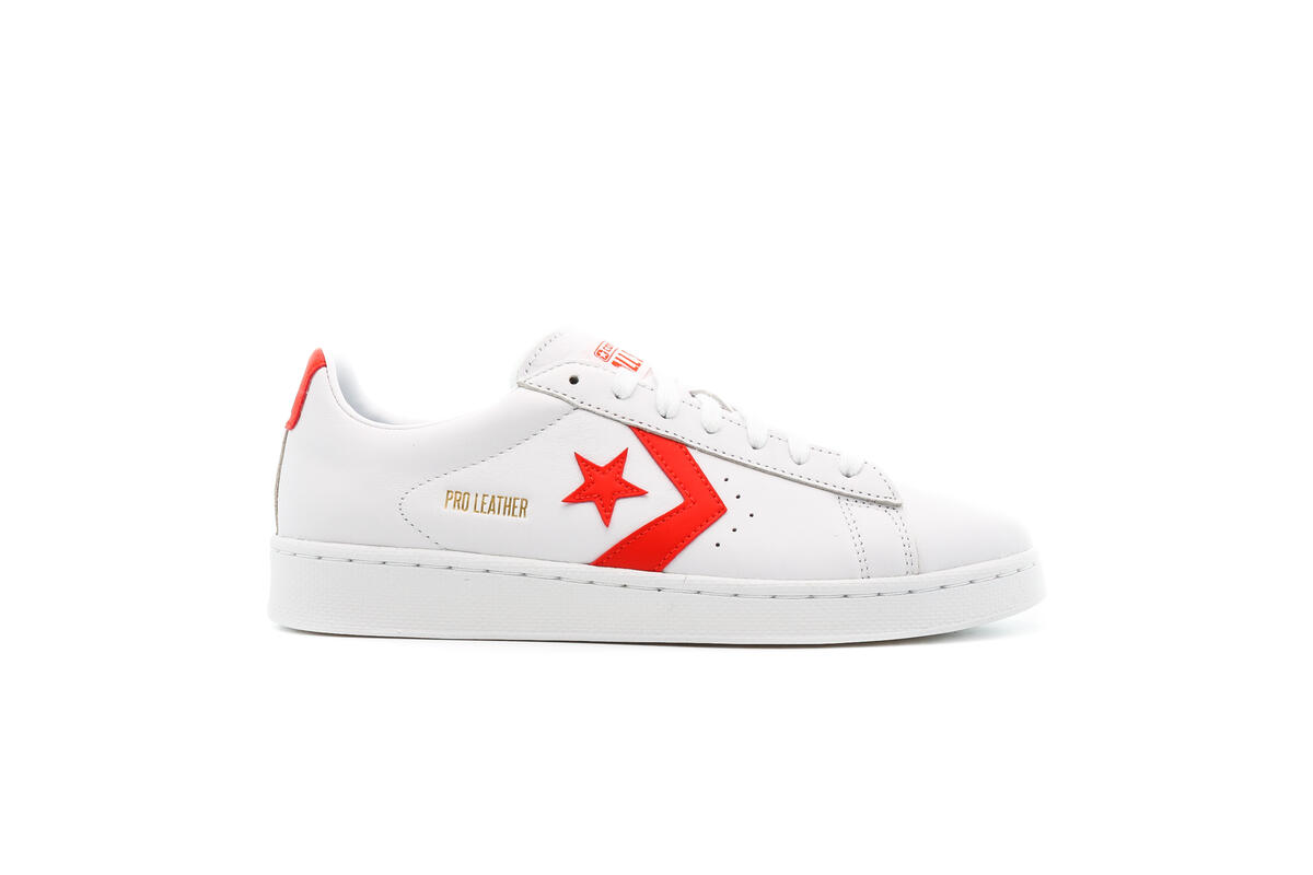 Converse Pro Leather Low - 'White/Bright Poppy' - Image 6