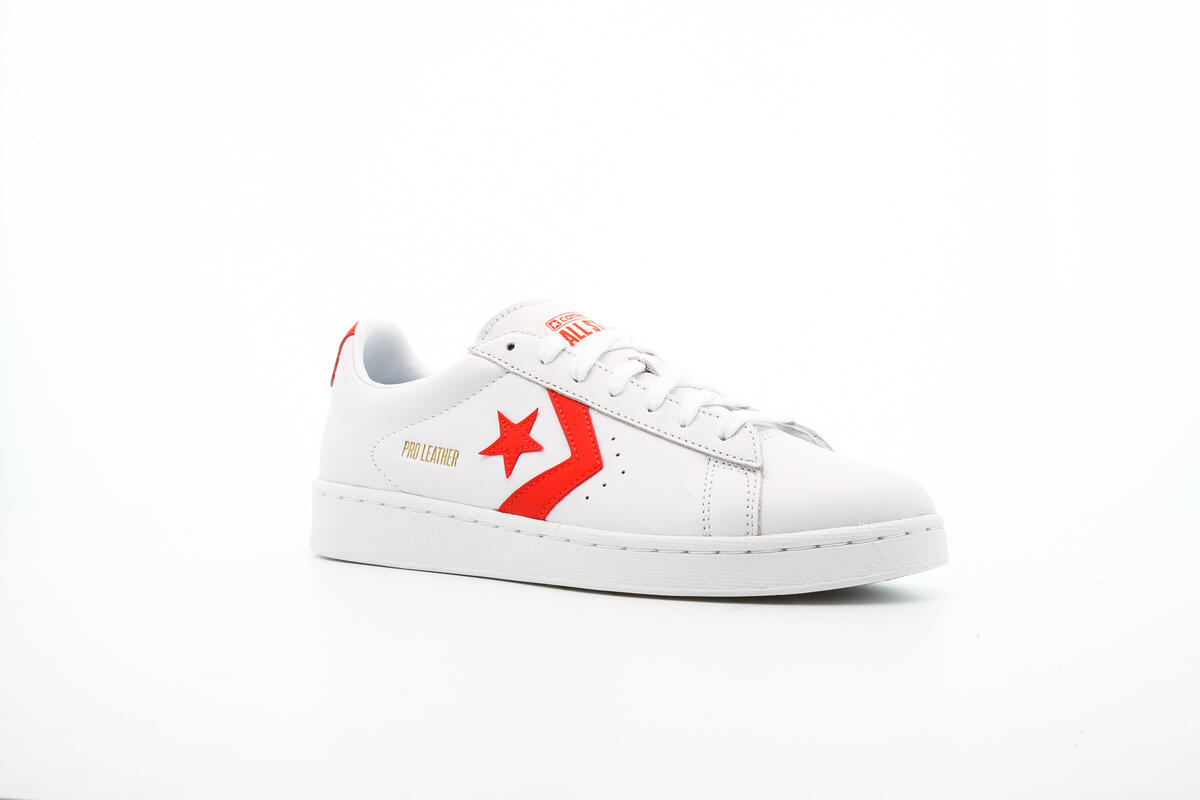 Converse Pro Leather Low - 'White/Bright Poppy' - Image 7