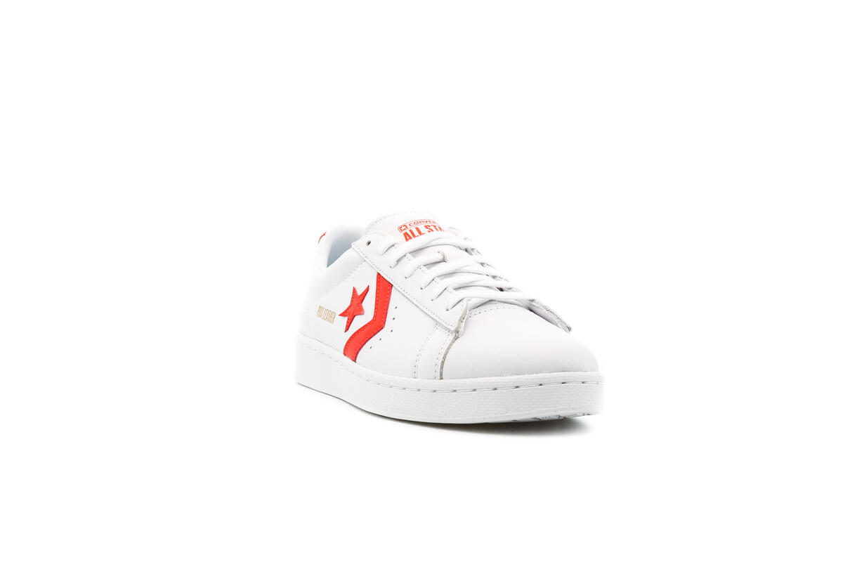 Converse Pro Leather Low - 'White/Bright Poppy' - Image 8