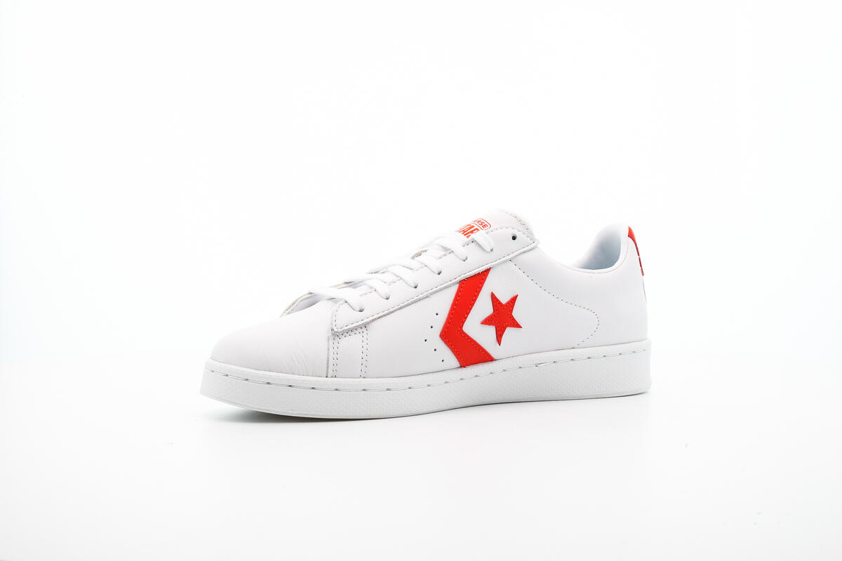 Converse Pro Leather Low - 'White/Bright Poppy' - Image 11