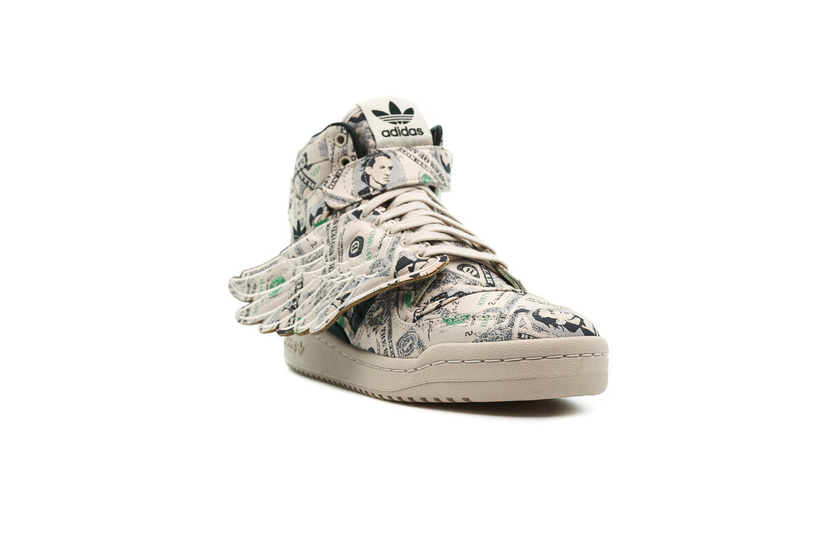 adidas x Jeremy Scott Forum Wings 1.0 Money - Bliss / Green Night - Image 19