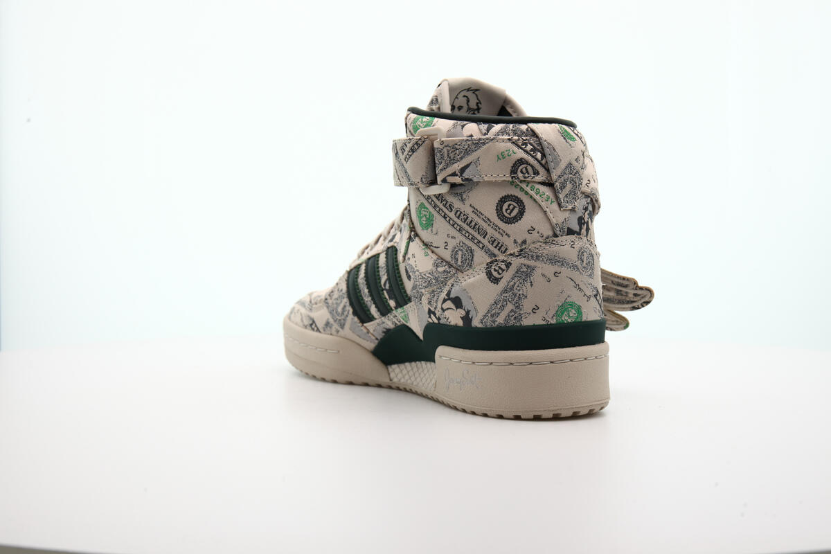 adidas x Jeremy Scott Forum Wings 1.0 Money - Bliss / Green Night - Image 25