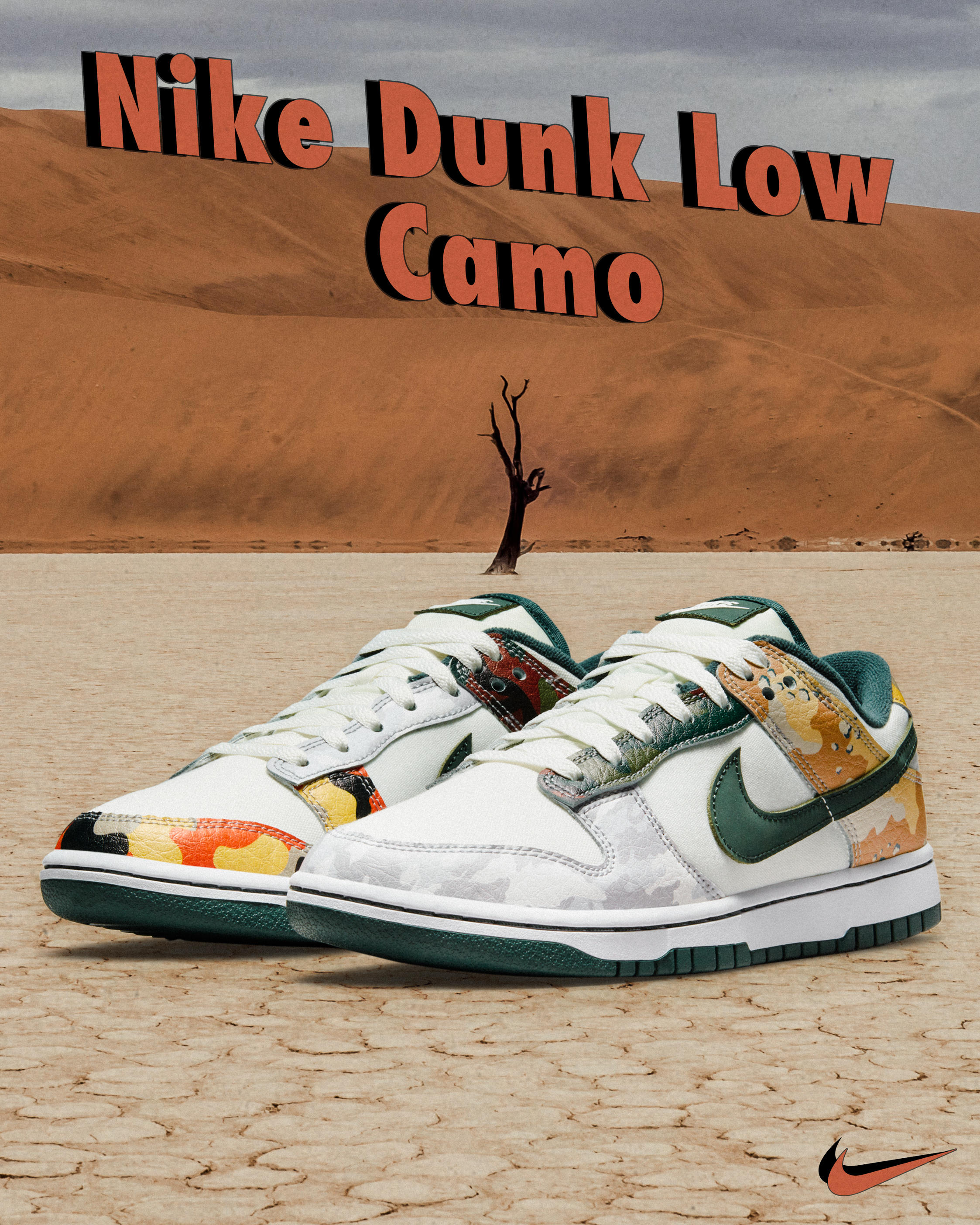 Nike DUNK LOW SE "Sail Multi Camo"