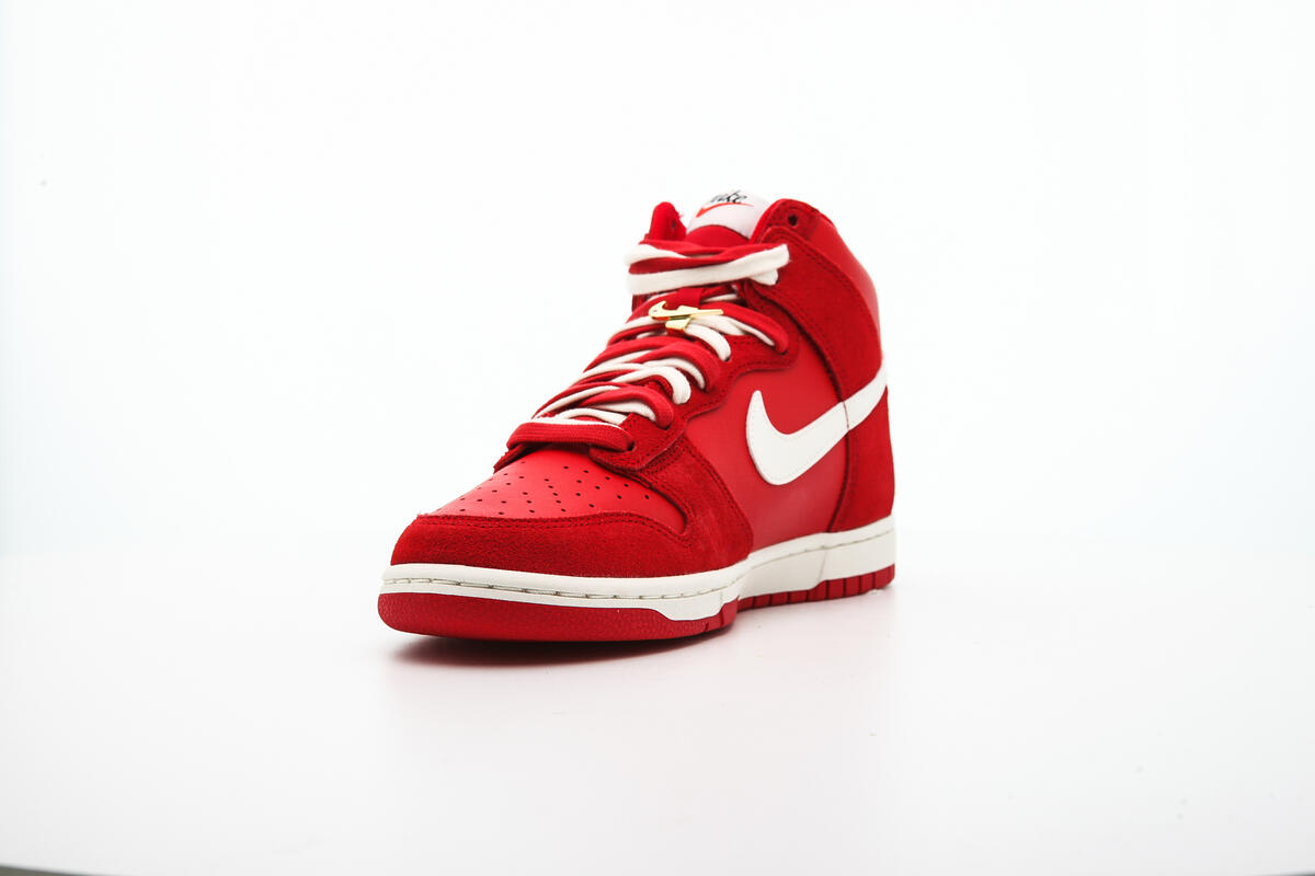 nike dunk high se university red/sail