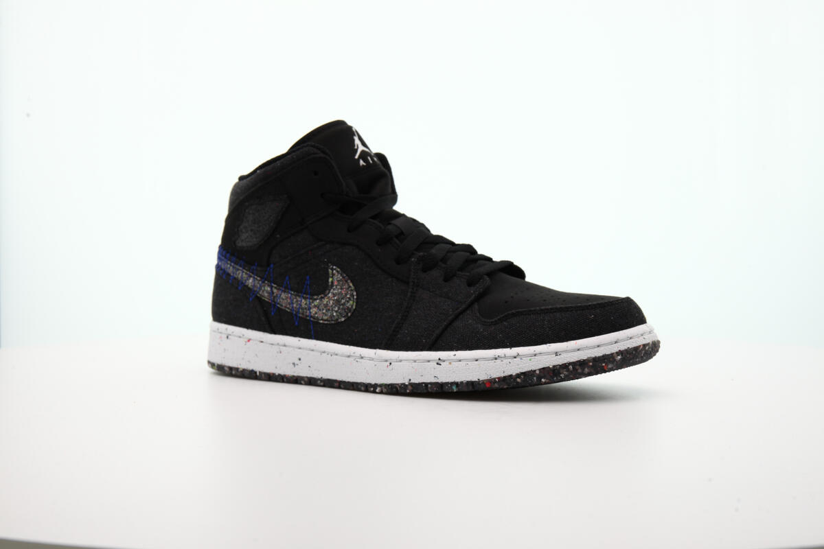 Air Jordan 1 Mid 'Black / Multi Color - Racer Blue - White' - Image 11