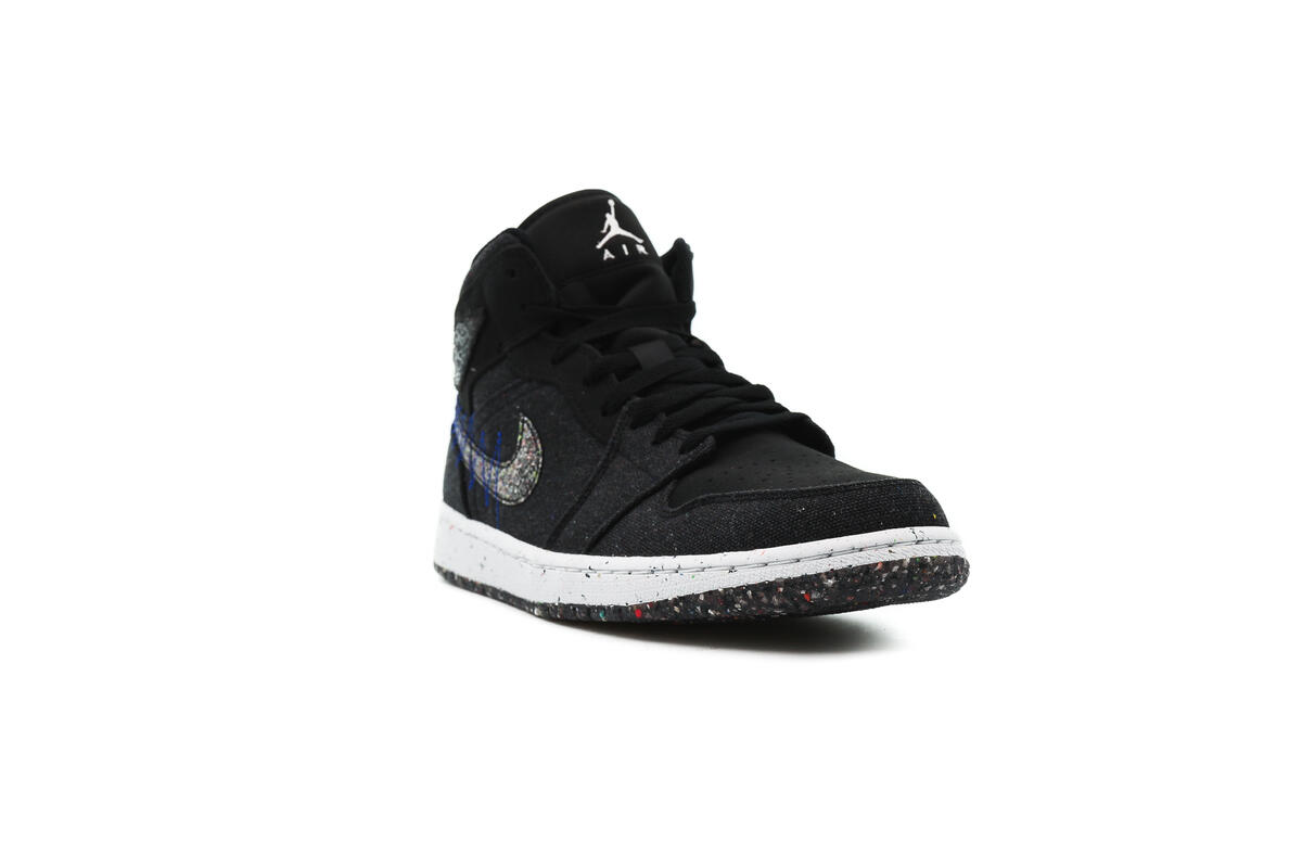 Air Jordan 1 Mid 'Black / Multi Color - Racer Blue - White' - Image 12