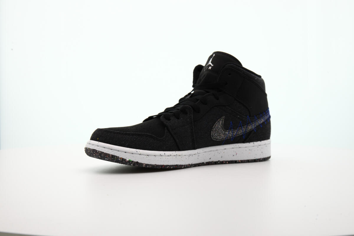 Air Jordan 1 Mid 'Black / Multi Color - Racer Blue - White' - Image 15